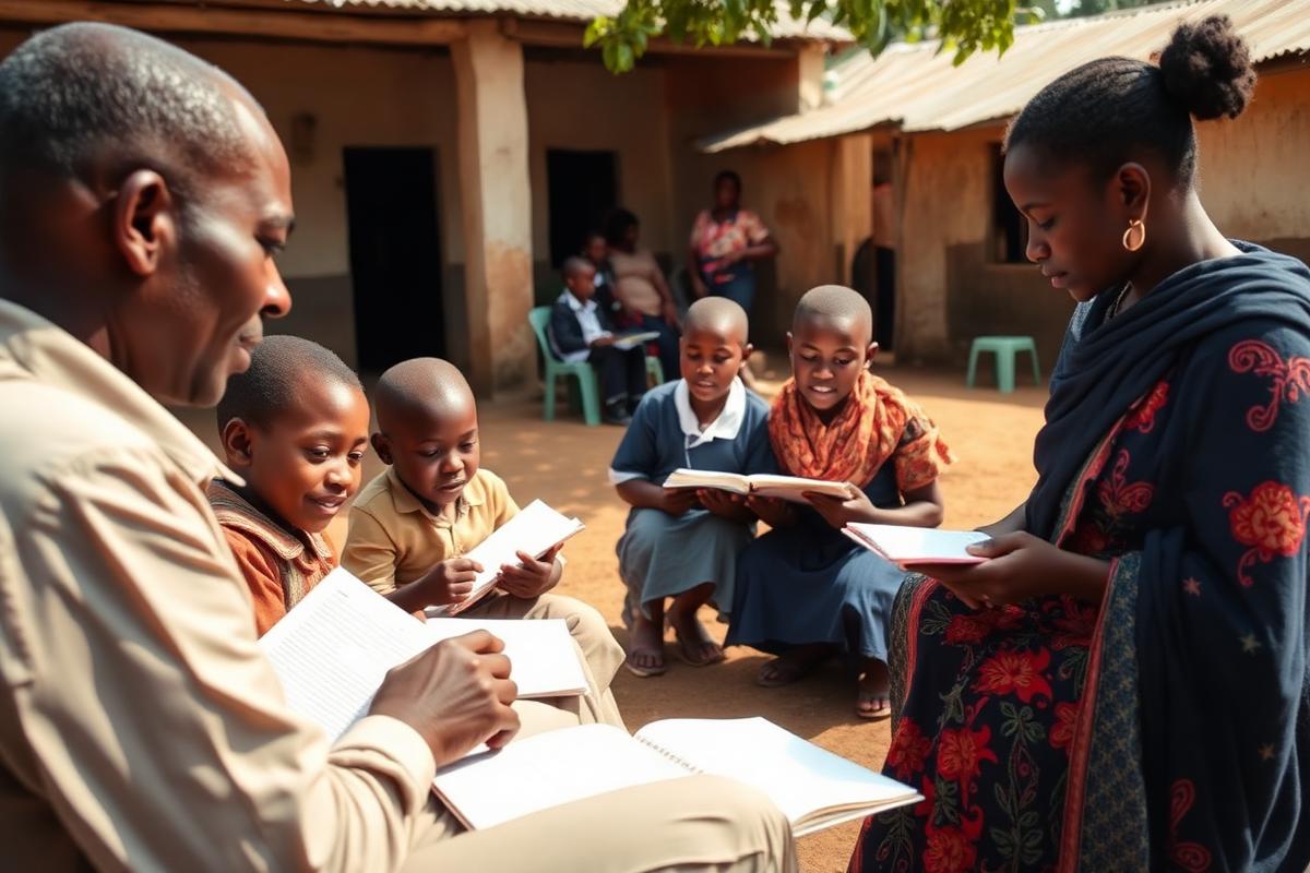 Projet éducatif soutenu par ASJA en Afrique de l’Ouest
